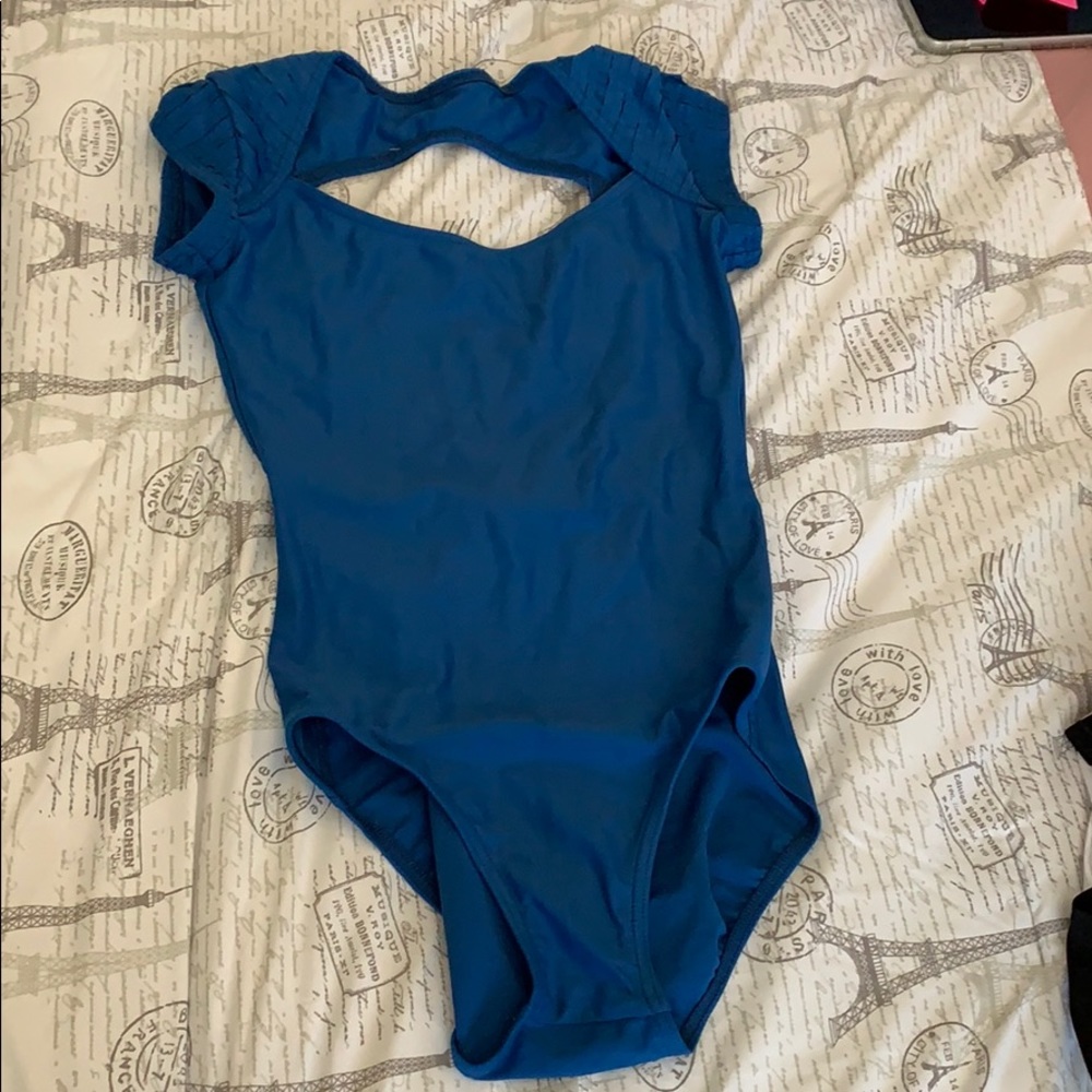 Women’s blue leotard